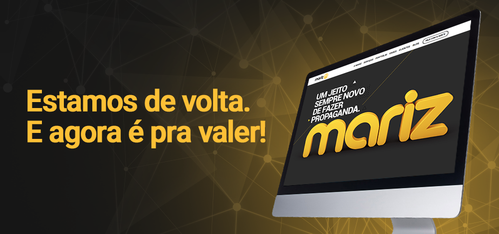 Estamos de volta. E agora é pra valer!